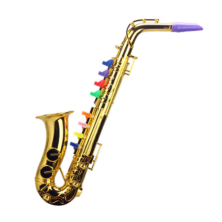 Kids Toy Saxophone with Shiny Finish | Safe and Fun Musical Instrument for Toddlers Gold A