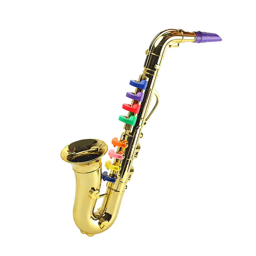 Kids Toy Saxophone with Shiny Finish | Safe and Fun Musical Instrument for Toddlers Gold B
