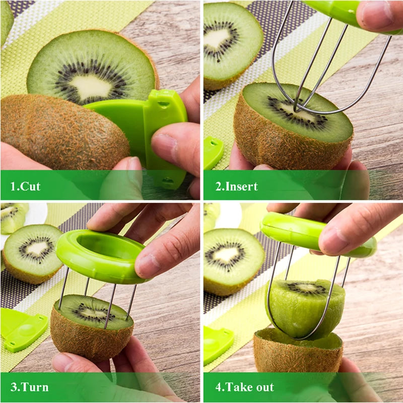 Kiwi Cutter Peeler Slicer Kitchen Gadget