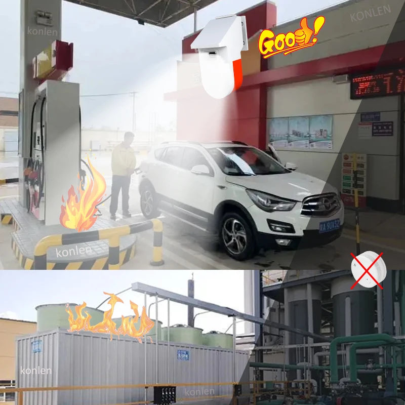 KONLEN Ultimate Fire Security WIFI UV Flame Detector