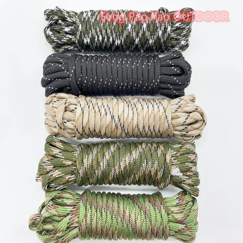 KOTUDENAVY Parachute Cord Lanyard: 5m Dia. 4mm 7 Stand Cores - Outdoor Survival Equipment