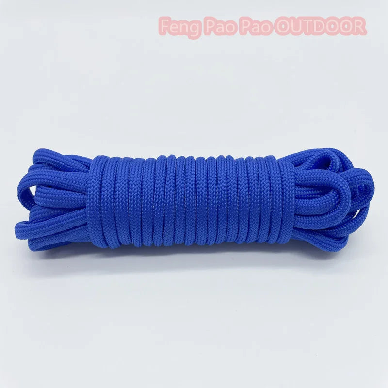 KOTUDENAVY Parachute Cord Lanyard: 5m Dia. 4mm 7 Stand Cores - Outdoor Survival Equipment Blue / 30M
