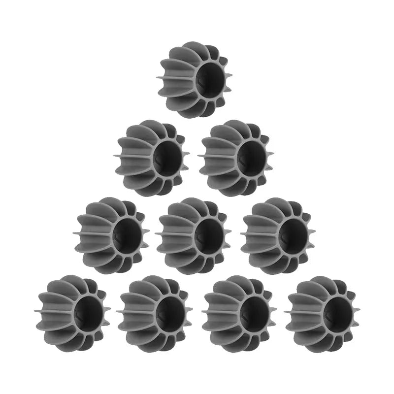 Laundry Ball Reusable Silicone Clothes Hair Cleaning Tools Pet Hair Remover Washing Machine Cat Hair Catcher Laundry Ball JIT-003-10PCS-Grey