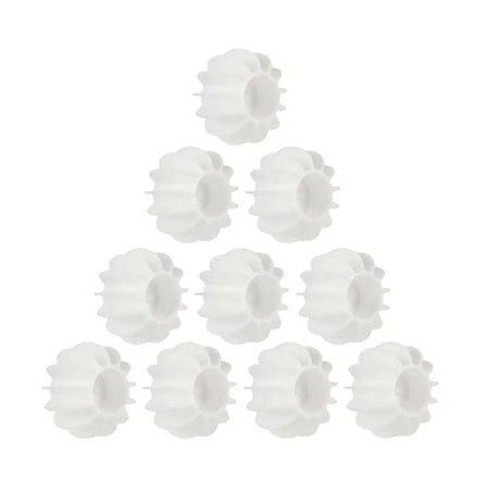 Laundry Ball Reusable Silicone Clothes Hair Cleaning Tools Pet Hair Remover Washing Machine Cat Hair Catcher Laundry Ball JIT-003-10PCS-White