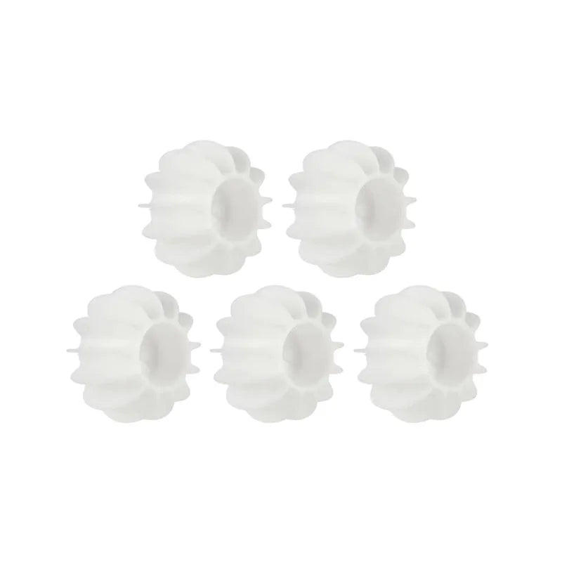 Laundry Ball Reusable Silicone Clothes Hair Cleaning Tools Pet Hair Remover Washing Machine Cat Hair Catcher Laundry Ball JIT-003-5PCS-White