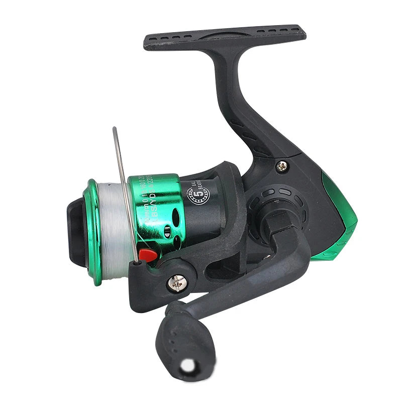 LIDAFISH Brand With Line Fishing Reels Small Reel Front Drag Spinning Wheel 5.2:1 Fishing Accessories