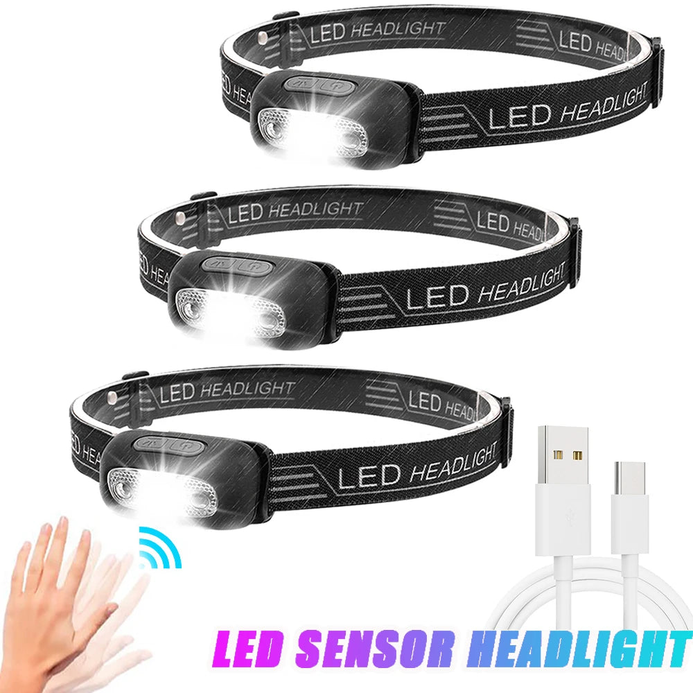 LISM Portable Mini LED Motion Sensor Headlamp