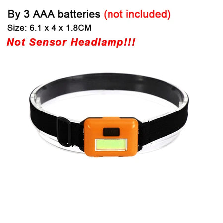 LISM Portable Mini LED Motion Sensor Headlamp Yellow-B(By Battery)