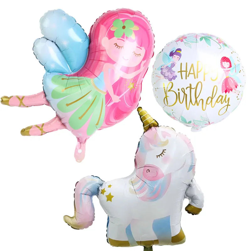 Little Fairy Angel Princess Balloons Set