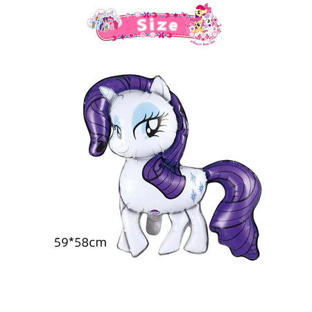 Little Ponyed Girls Birthday Party Balloons Set