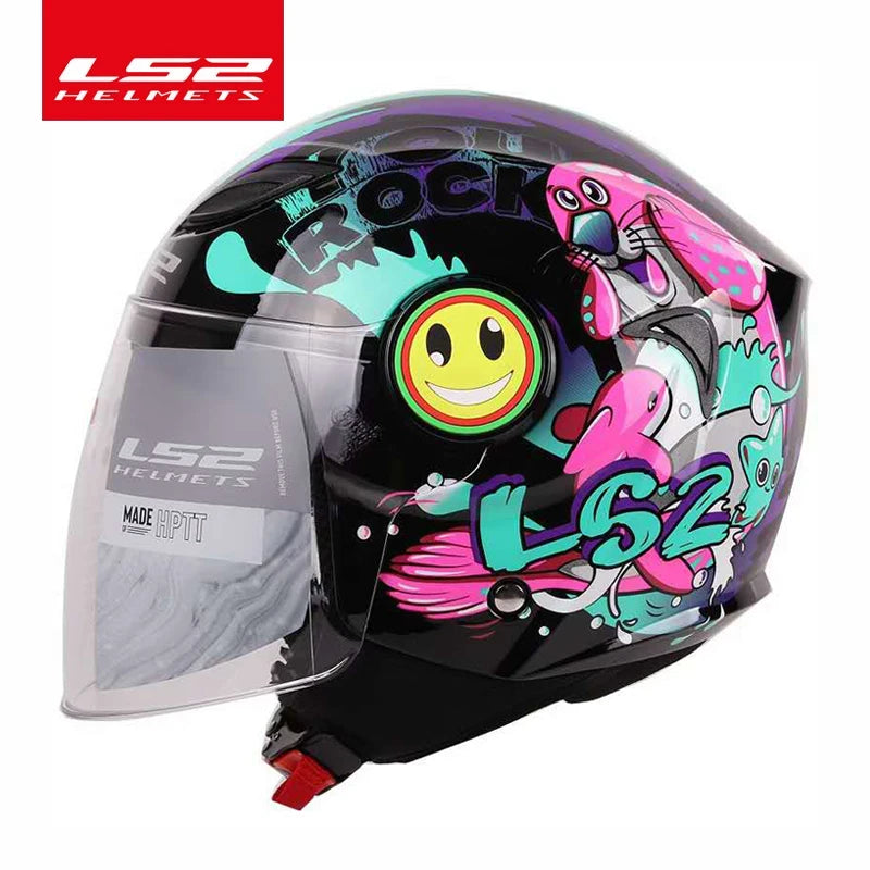 child's open face motorcycle helmet LS2 FUNNY Children's Motorcycle Helmet | Lightweight ABS | Unisex