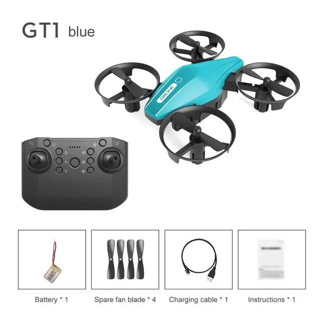 LSRC 2.4G Mini RC Stunt Drone GT1 Quadcopter Headless Mode 360&amp;deg; Roll Professional Pocket Portable Dron Gifts Toys for boys Blue 1BA