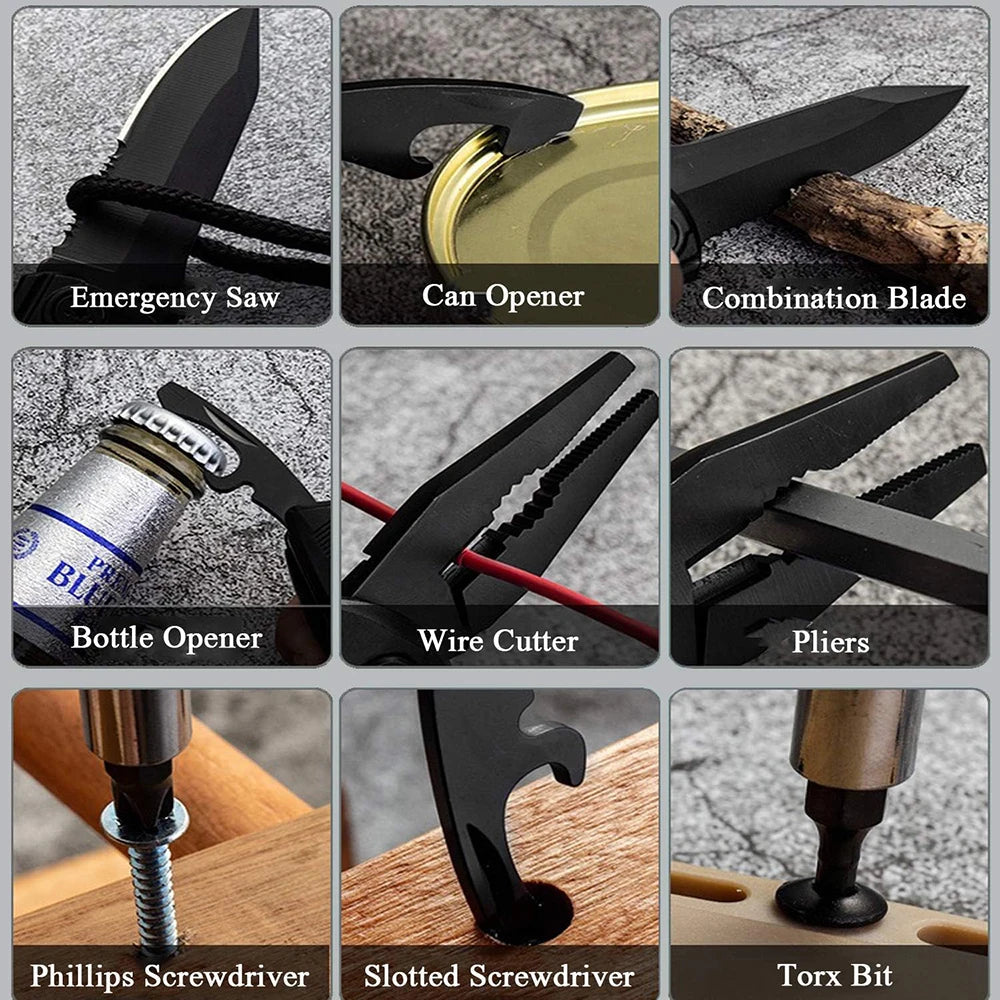 LUCHSHIY Multifunctional Knife Pliers: Outdoor Survival Essential