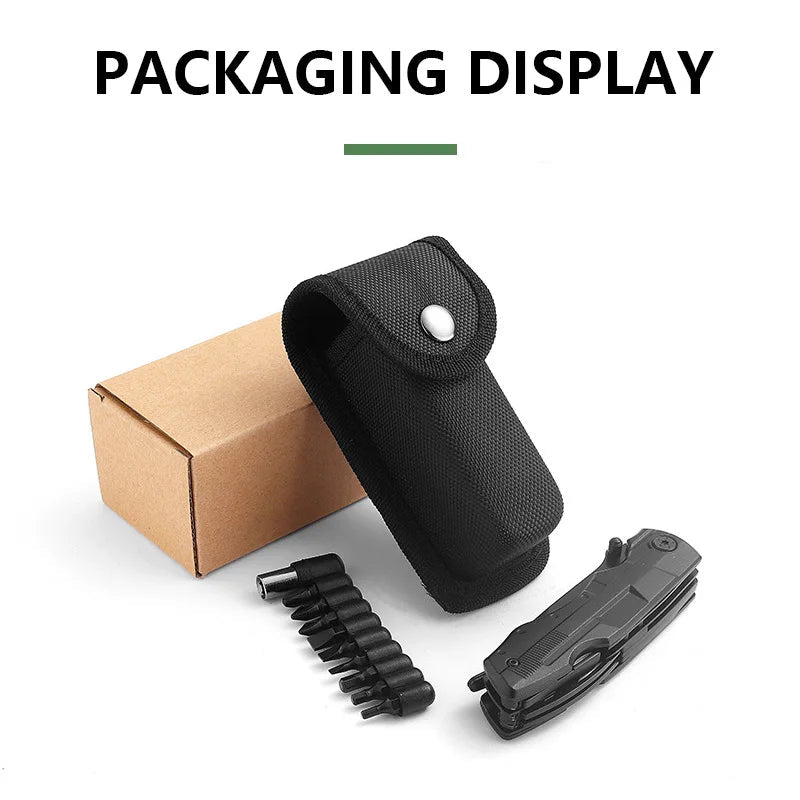 LUCHSHIY Multifunctional Knife Pliers: Outdoor Survival Essential  black