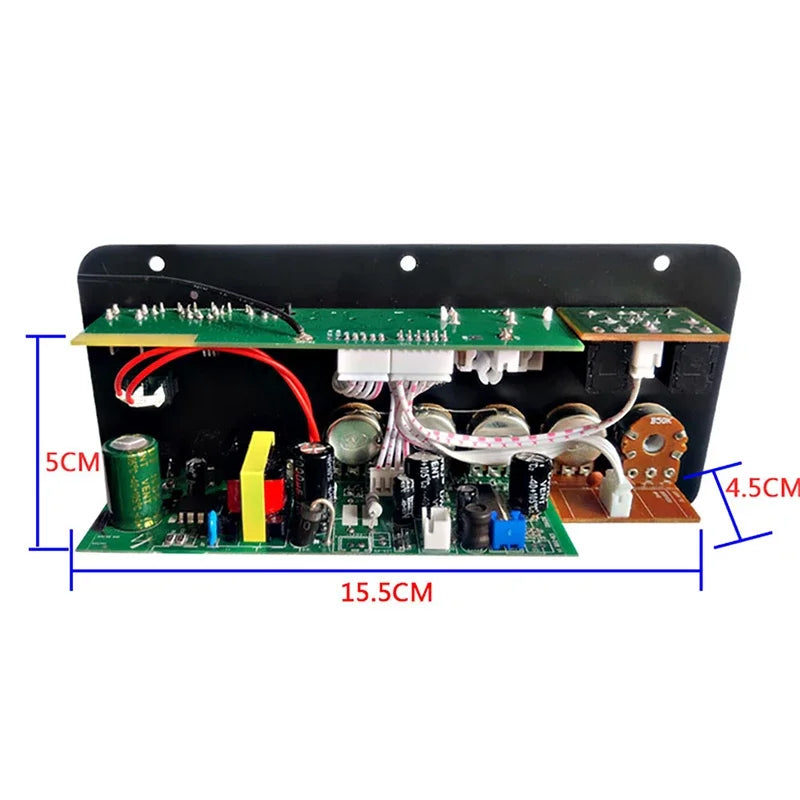 Luxuglow Bluetooth 5.0 Amplifier Board with USB TF Player - DIY Karaoke Home Car 110V/220V