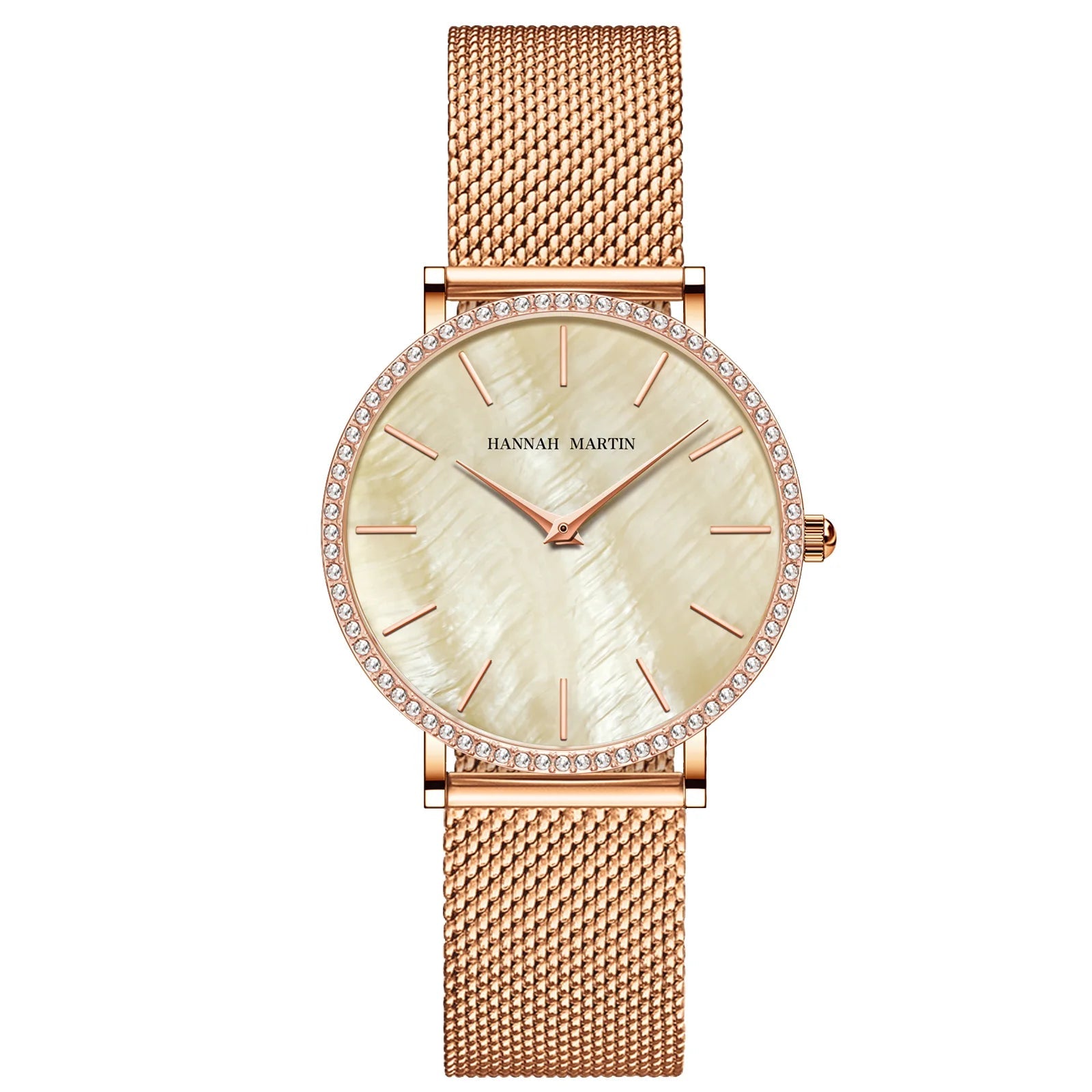 Luxury Women Watch Japanese Quartz Movement Shell Dial Rhinestone Stainless Steel Fashion Gift Box Waterproof Ladies Wristwatch Z36YEWFF