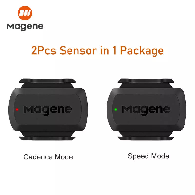 Magene S3+ Speed Cadence Sensor ANT Bluetooth Computer Speedmeter Dual Sensor Bike Accessories Compatible with WahooOnelap Zwift