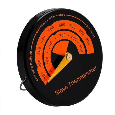 Magnetic Fireplace Fan Stove Thermometer For Log Wood Burner Barbecue Oven Stove Burn Indicator Temperature Gauge Meter Tool