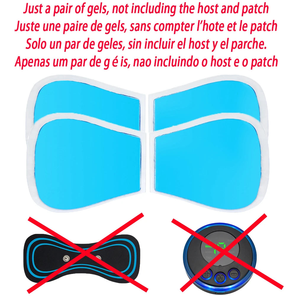 MERALL EMS Neck Stretcher &amp;amp; Massager  2 pairs gel patches