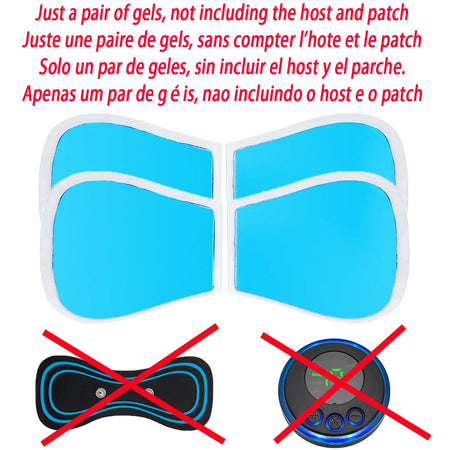 MERALL EMS Neck Stretcher &amp;amp; Massager  2 pairs gel patches