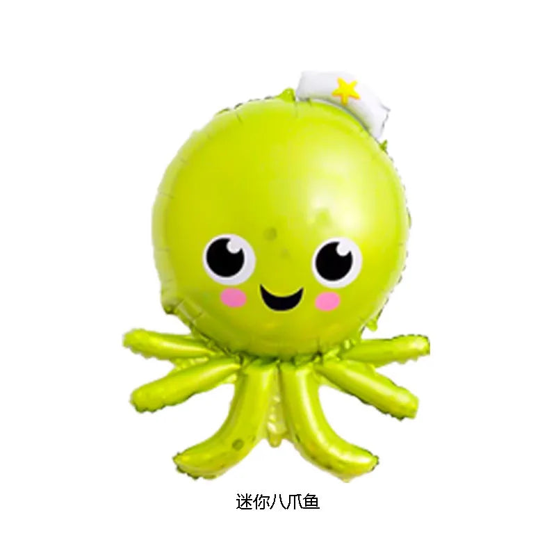 Mermaid Ocean Marine Life Party Balloons for Kids' Celebration mini octopus