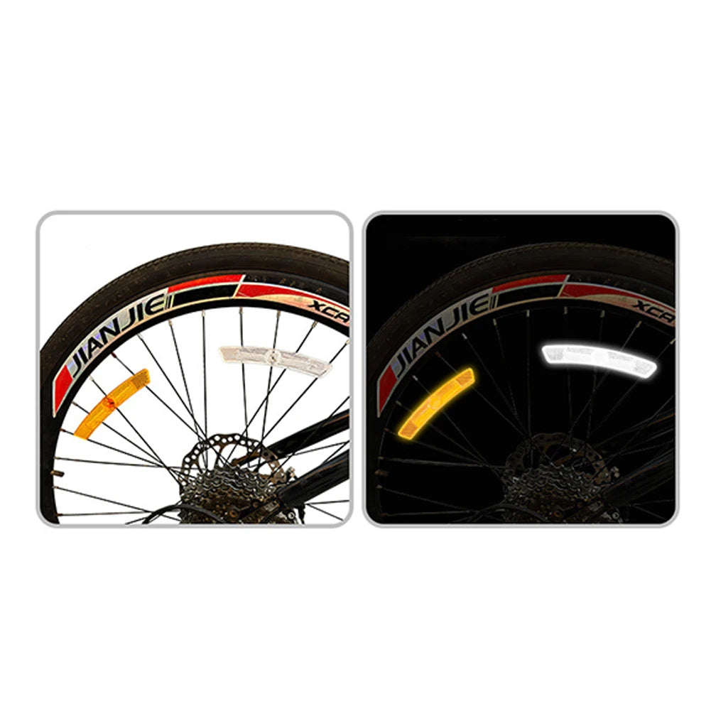 MEROCA 4pcs Bicycle Wheel Spoke Reflectors