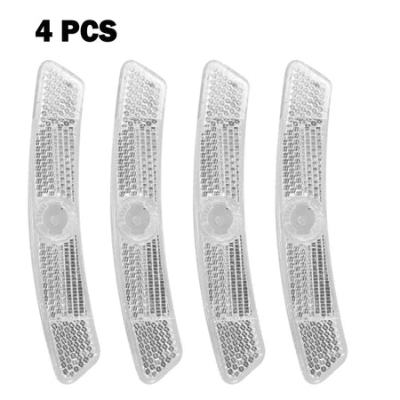 MEROCA 4pcs Bicycle Wheel Spoke Reflectors  White / CHINA