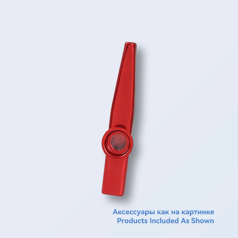 Metal Kazoo Lightweight Portable For Beginner Flute Instrument Music Lovers Woodwind Instrument Simple Design Lightweight Kazoo