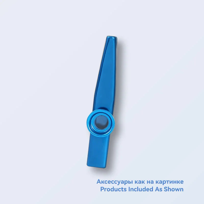 Metal Kazoo Lightweight Portable For Beginner Flute Instrument Music Lovers Woodwind Instrument Simple Design Lightweight Kazoo