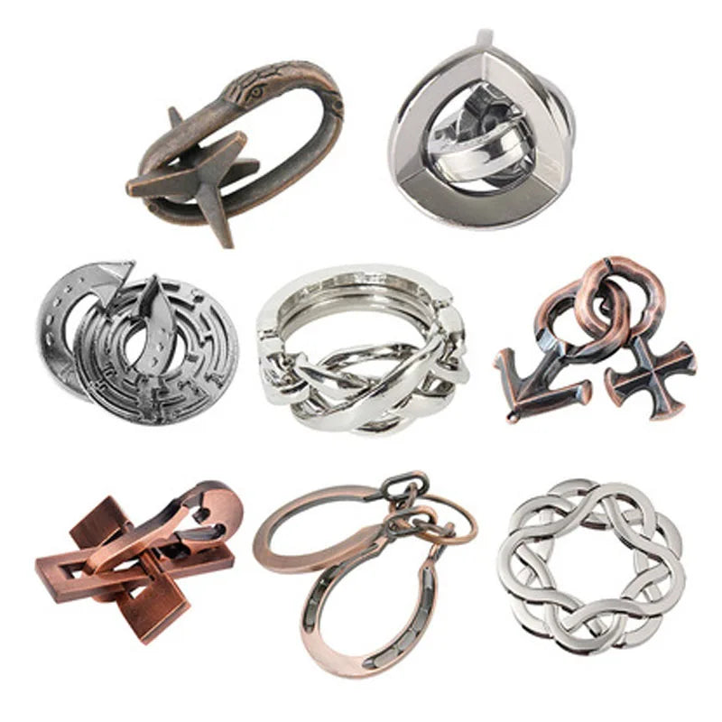 Metal Puzzle Toys For Children Adults Rompecabezas Metalico 3D IQ Brain Teaser Casse Tete Juguetes Y Aficiones u0438u0433u0440u0443u0448u043au0438 u0434u043bu044f u0434u0435u0442u0435u0439