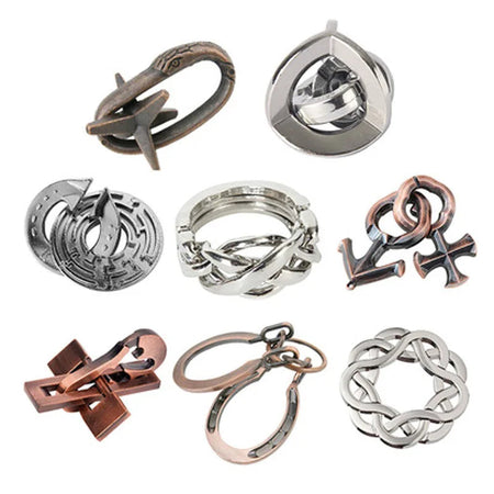 Metal Puzzle Toys For Children Adults Rompecabezas Metalico 3D IQ Brain Teaser Casse Tete Juguetes Y Aficiones u0438u0433u0440u0443u0448u043au0438 u0434u043bu044f u0434u0435u0442u0435u0439