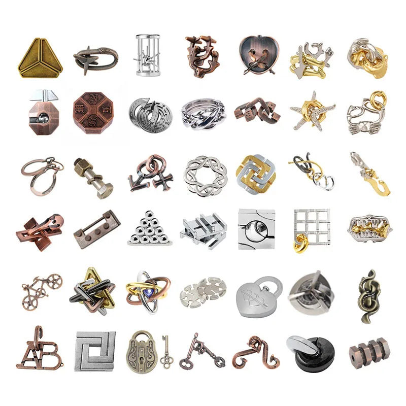 Metal Puzzle Toys For Children Adults Rompecabezas Metalico 3D IQ Brain Teaser Casse Tete Juguetes Y Aficiones u0438u0433u0440u0443u0448u043au0438 u0434u043bu044f u0434u0435u0442u0435u0439