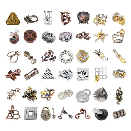 Metal Puzzle Toys For Children Adults Rompecabezas Metalico 3D IQ Brain Teaser Casse Tete Juguetes Y Aficiones u0438u0433u0440u0443u0448u043au0438 u0434u043bu044f u0434u0435u0442u0435u0439