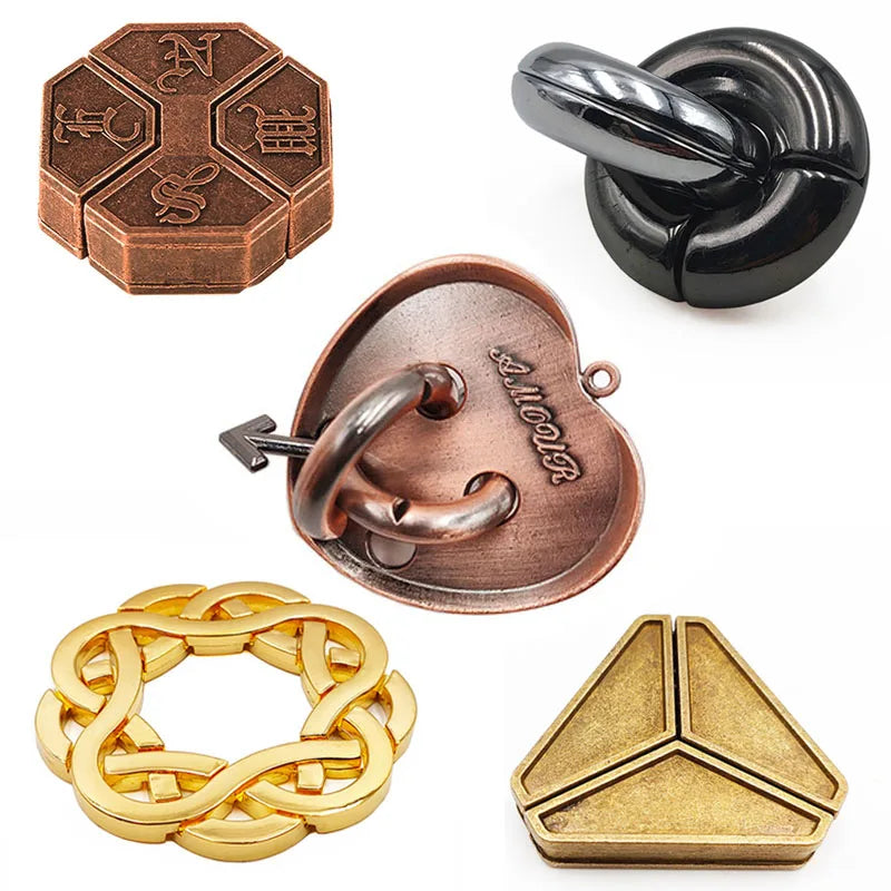 Metal Puzzle Toys For Children Adults Rompecabezas Metalico 3D IQ Brain Teaser Casse Tete Juguetes Y Aficiones u0438u0433u0440u0443u0448u043au0438 u0434u043bu044f u0434u0435u0442u0435u0439