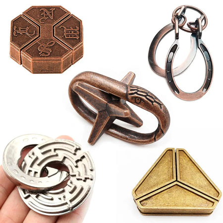 Metal Puzzle Toys For Children Adults Rompecabezas Metalico 3D IQ Brain Teaser Casse Tete Juguetes Y Aficiones u0438u0433u0440u0443u0448u043au0438 u0434u043bu044f u0434u0435u0442u0435u0439