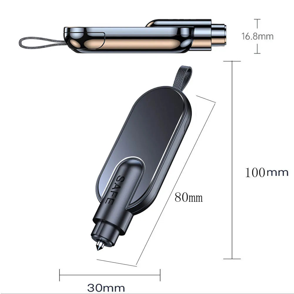 Mini Car multifunctional safety hammer car emergency glass window breaker seat belt cutter life saving escape car emergency tool