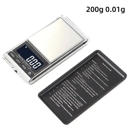Mini Digital Scale 100/200/500g 0.01g High Accuracy LCD Backlight Electric Pocket Scale for Jewelry Gram Weight for Kitchen 200g 0.01g