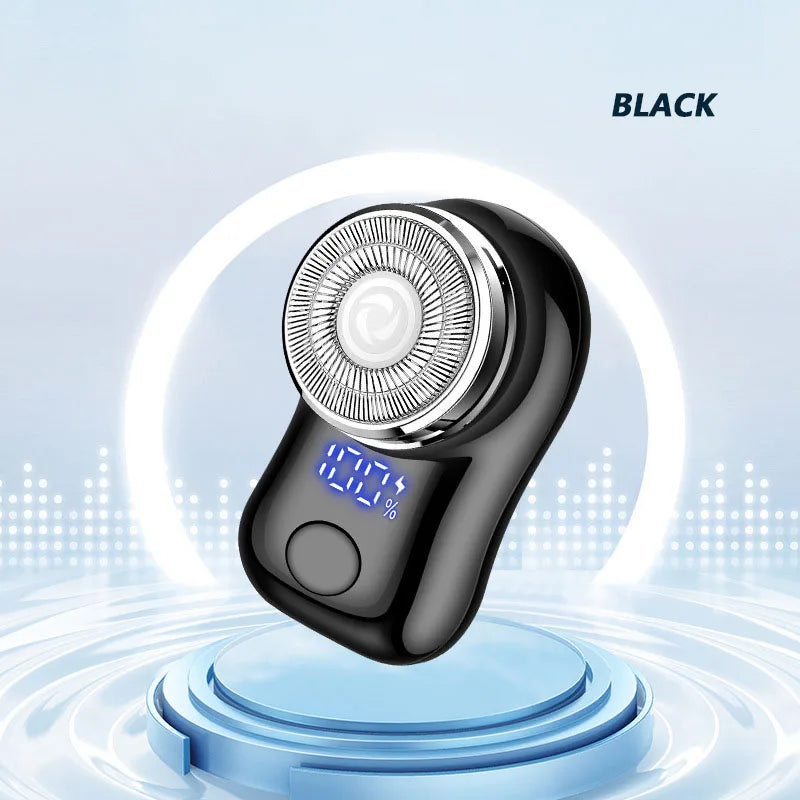 Mini Electric Shaver for Men Portable Beard Knife TYPE-C Charging Shavers Face Body Razor with Digital Power Display
