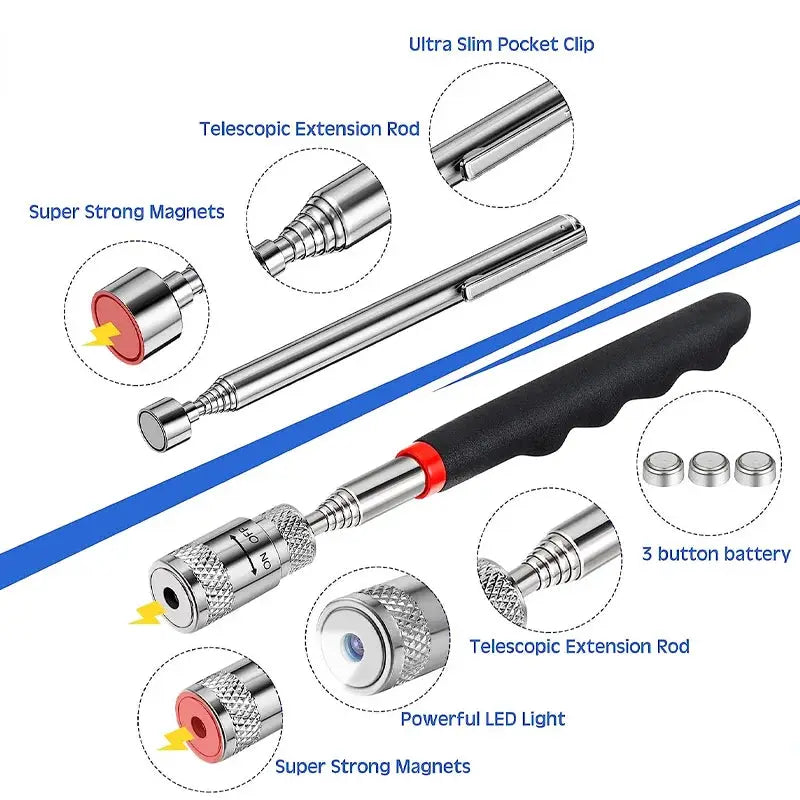 Portable Telescopic Magnetic Magnet Pen Handy Pick Up Tool - Buy Magnet Pen Handy Pick Up Tool