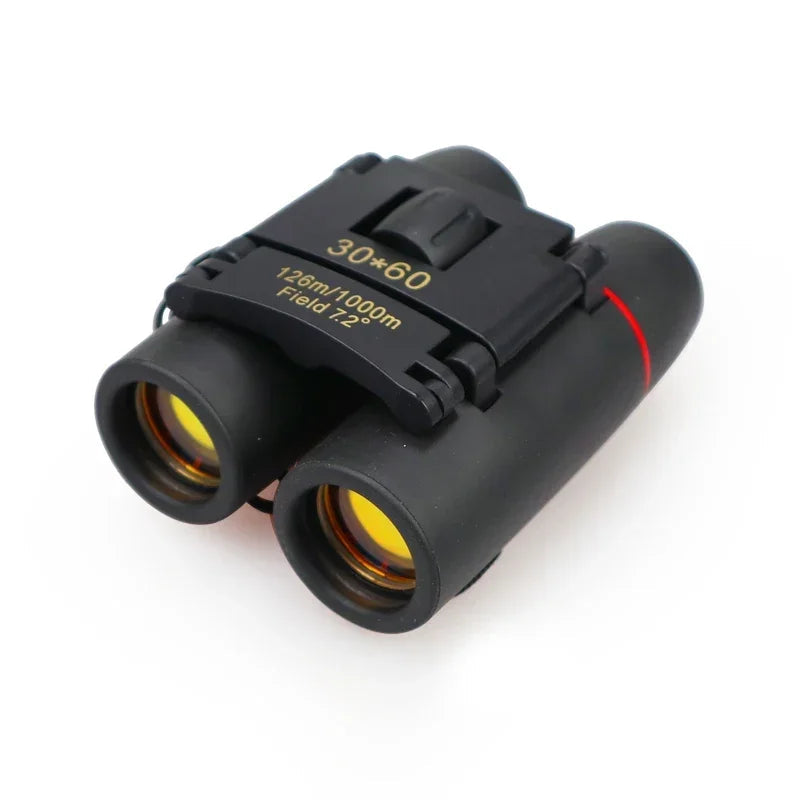 Mini Portable Zoom HD Telescope Binoculars Powerful 500x25 Folding Long Range Low Light Night Vision Professional 30X60