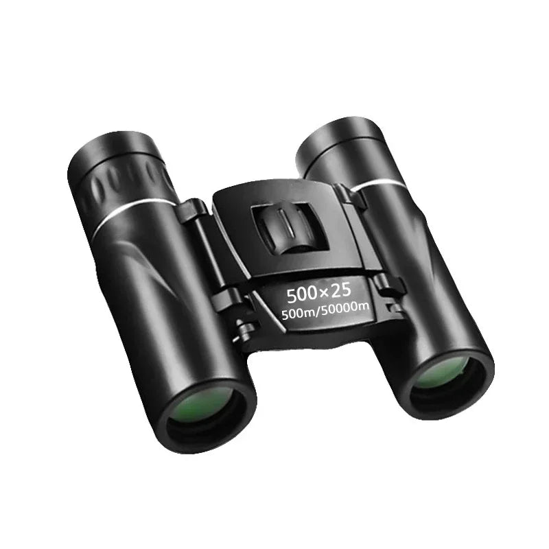 Mini Portable Zoom HD Telescope Binoculars Powerful 500x25 Folding Long Range Low Light Night Vision Professional 500X25