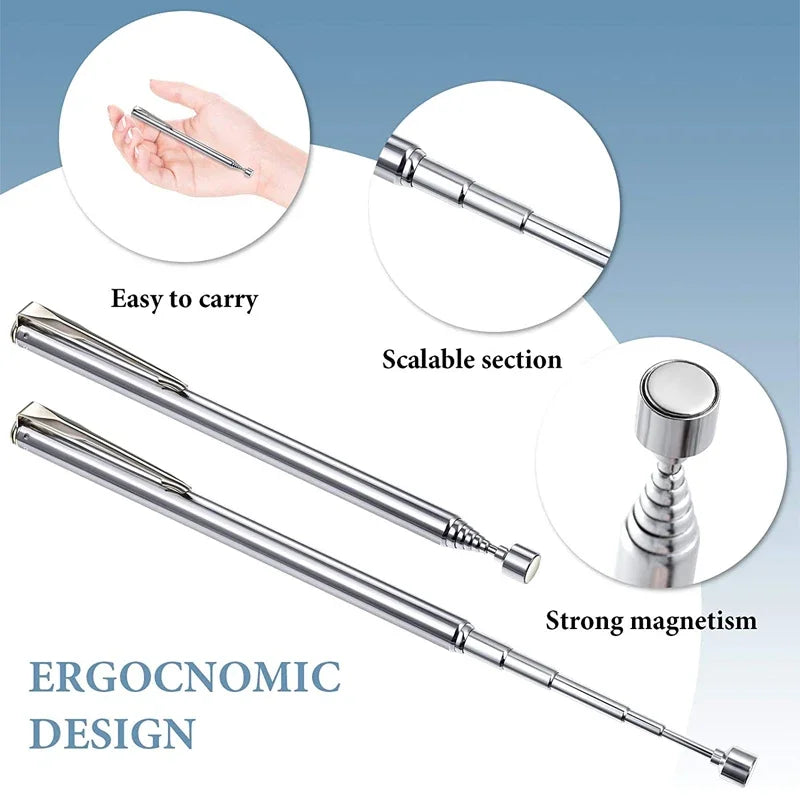 Mini Telescopic Magnetic Pickup Tool - Extendable Rod Stick