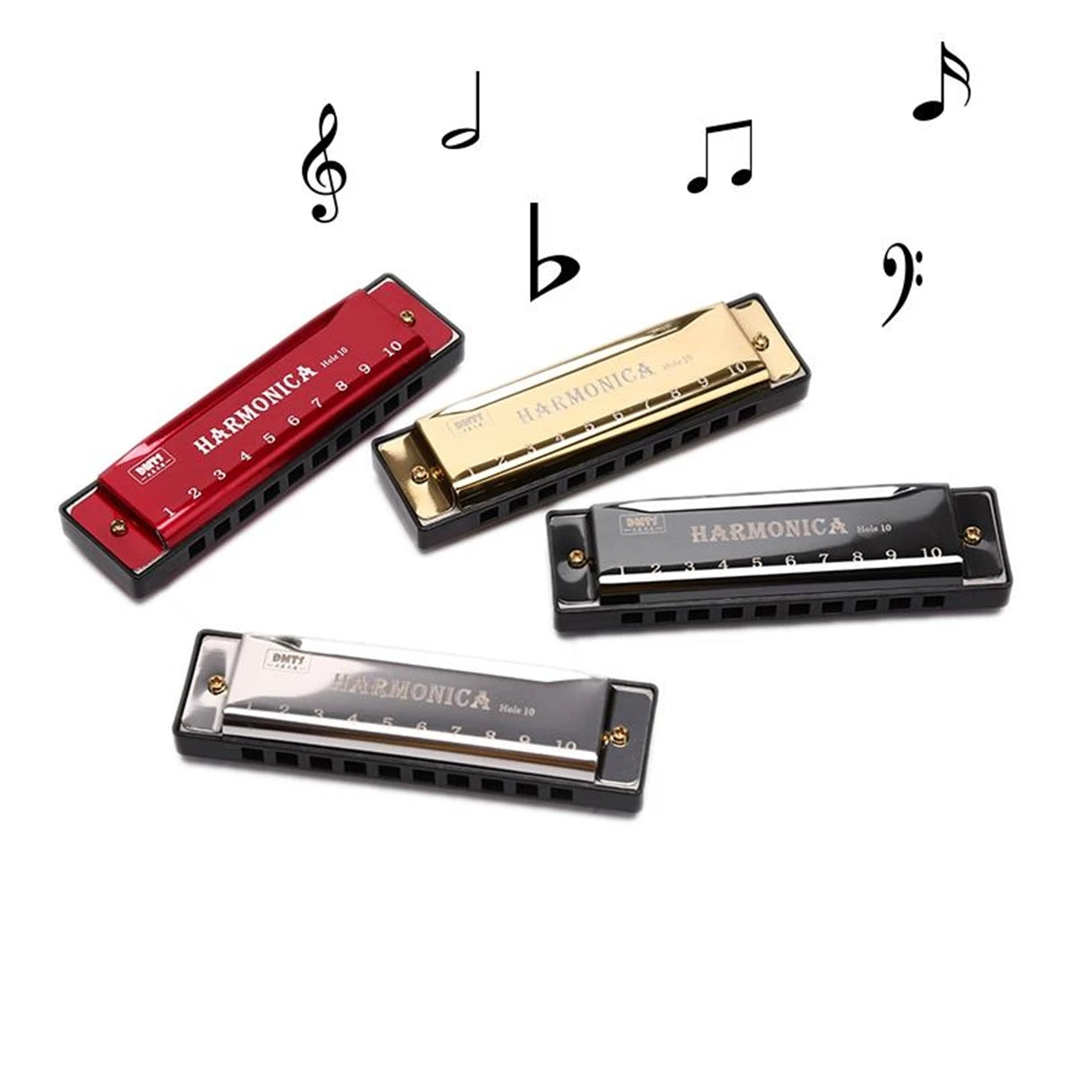 Miwayer 10-Hole Professional Harmonica in Key of C