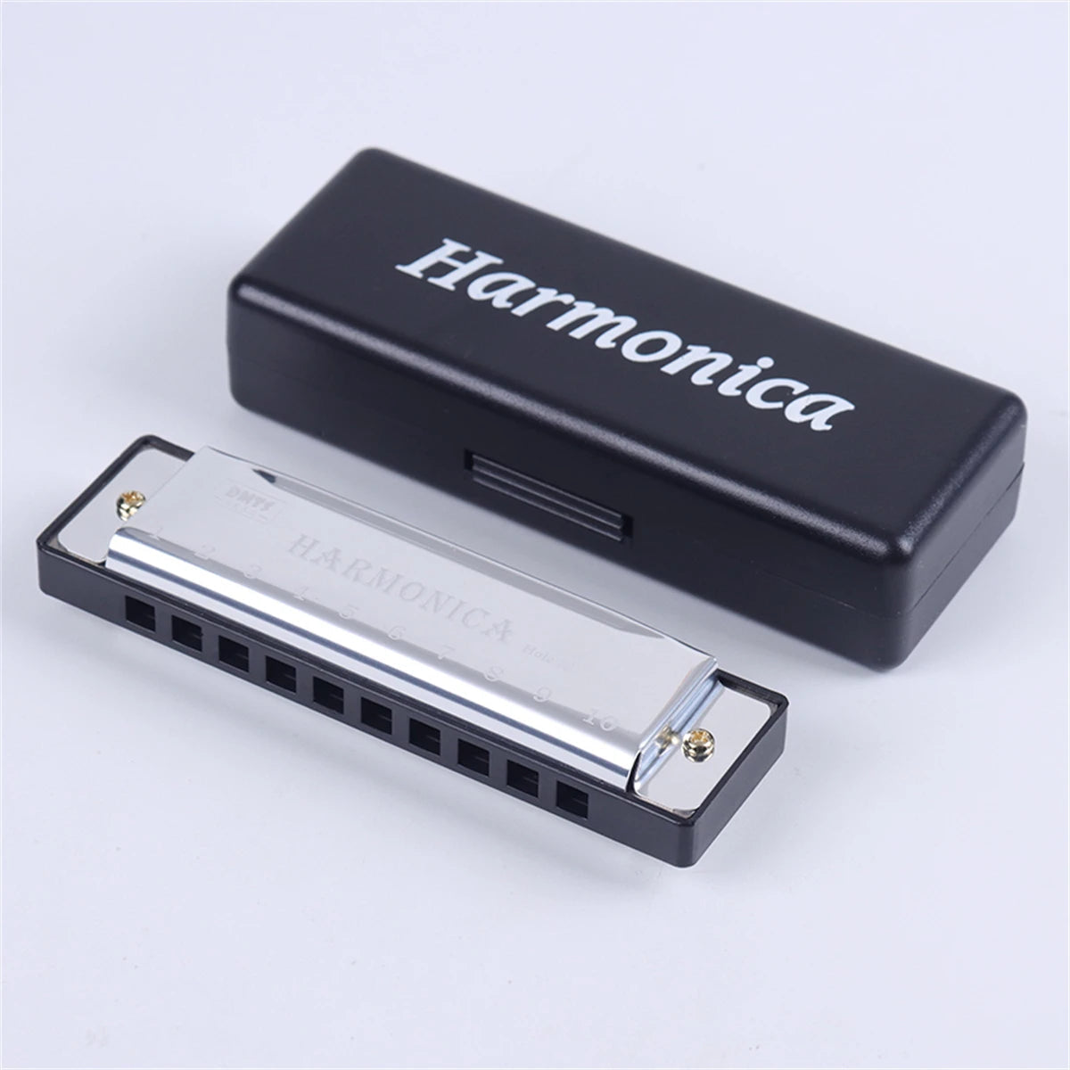 Miwayer 10-Hole Professional Harmonica in Key of C Silvery