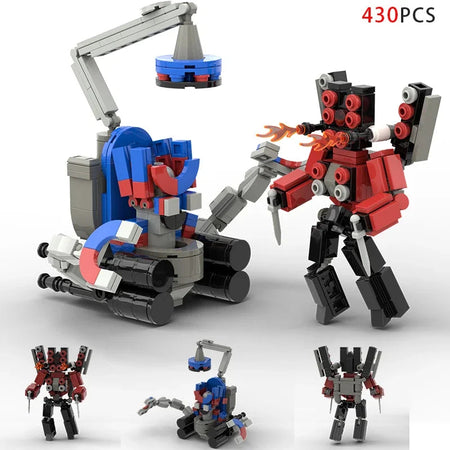 Moc Skibidi Toilet Action Figures Model builing Blocks Camerman Titan Speakerman Surveillance Man TVMan Boys Toys For Kids Gifts no box 1