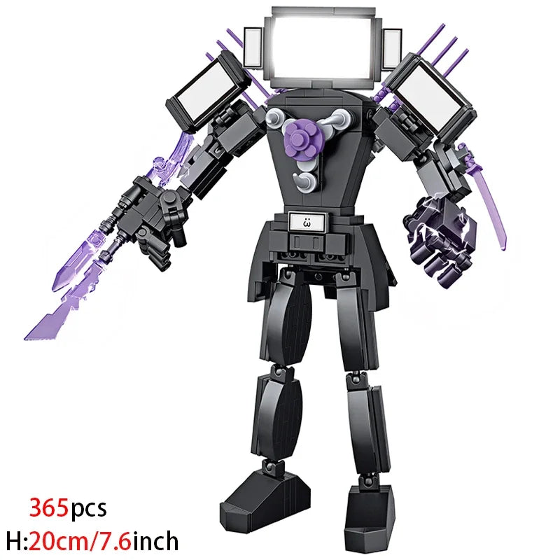 Moc Skibidi Toilet Action Figures Model builing Blocks Camerman Titan Speakerman Surveillance Man TVMan Boys Toys For Kids Gifts no box 2