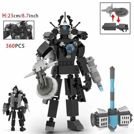 Moc Skibidi Toilet Action Figures Model builing Blocks Camerman Titan Speakerman Surveillance Man TVMan Boys Toys For Kids Gifts no box 6