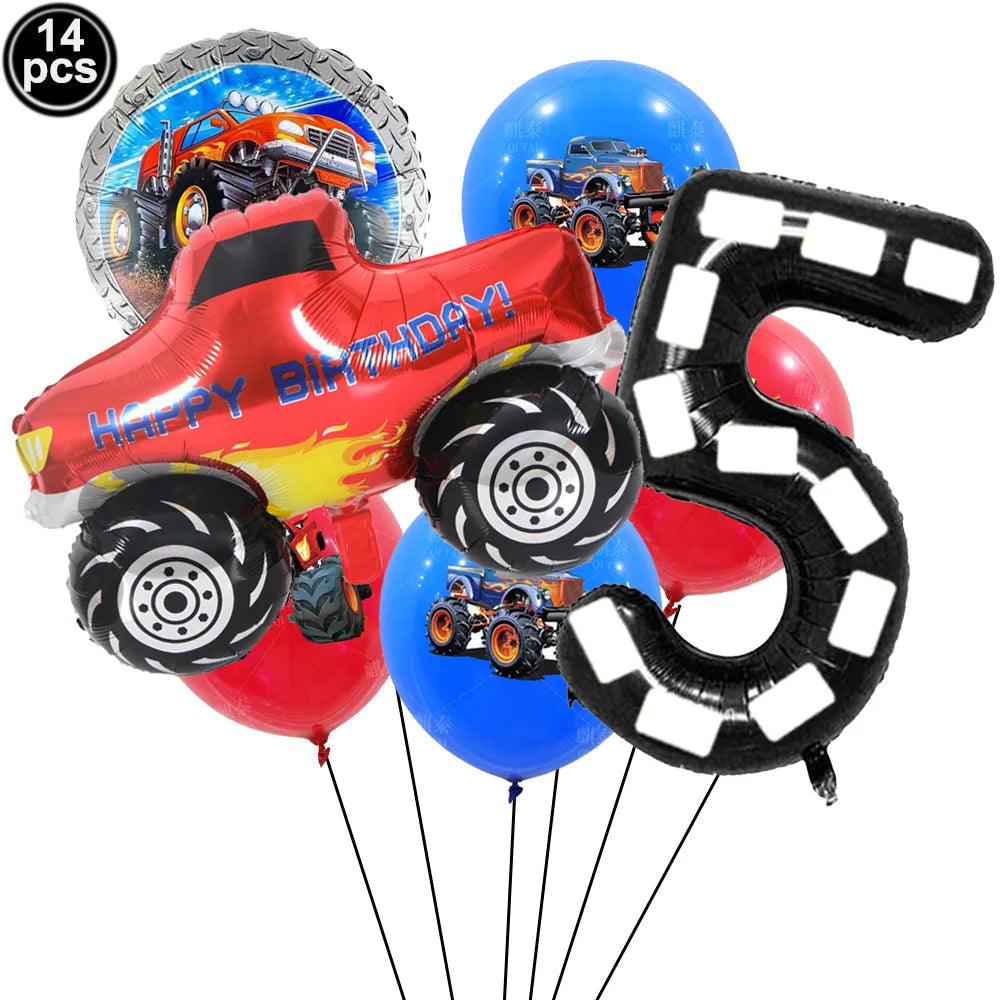 Monster Truck Birthday Party Decor Set