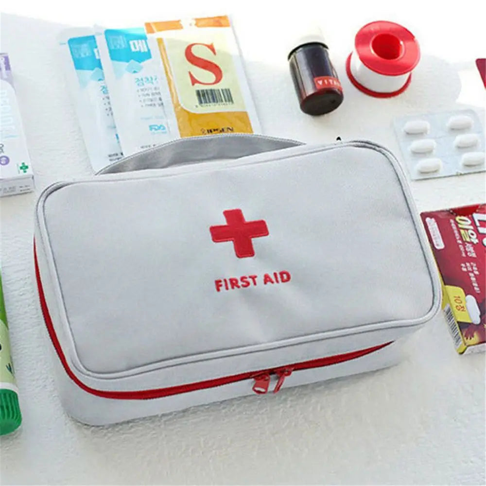 MOONBIFFY First Aid Kit Bag - Emergency Medical Rescue Box Gy