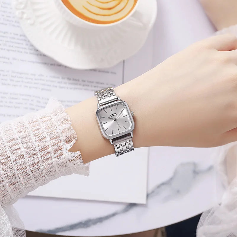 MOONBIFFY Steel Chain Fashion Watch for Women